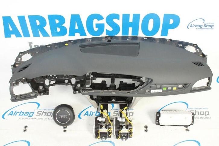 Airbag set - Dashboard grijs wit Audi A6 C7 (2011-2018), Auto-onderdelen, Dashboard en Schakelaars, Gebruikt, Ophalen of Verzenden