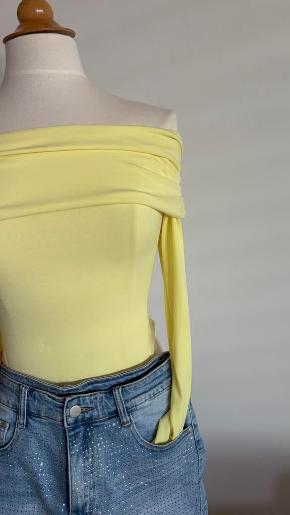 Body/topje (roze en of geel), Kleding | Dames, Leggings, Maillots en Panty's, Ophalen, Nieuw, Geel