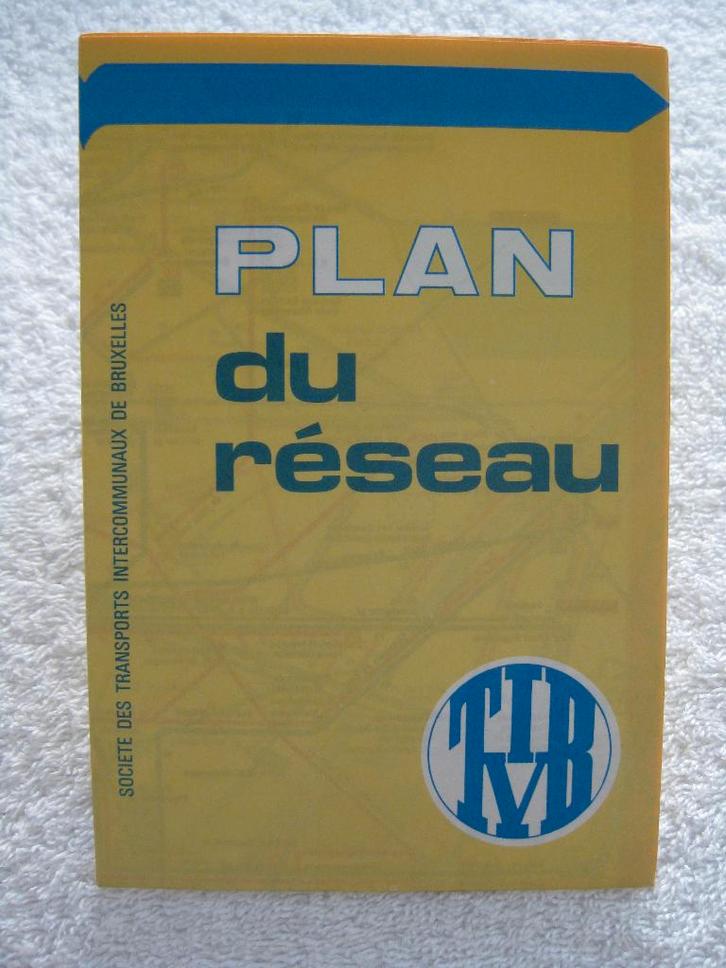 STIB MIVB – SNCV NMVB - réseau 1973, Collections, Trains & Trams, Tram, Enlèvement ou Envoi