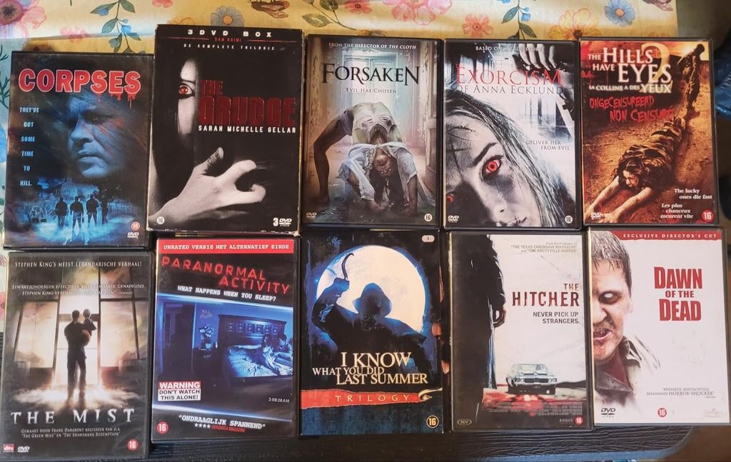 LOT DVD Horror 12 stuks, Enlèvement ou Envoi, Utilisé, Horreur