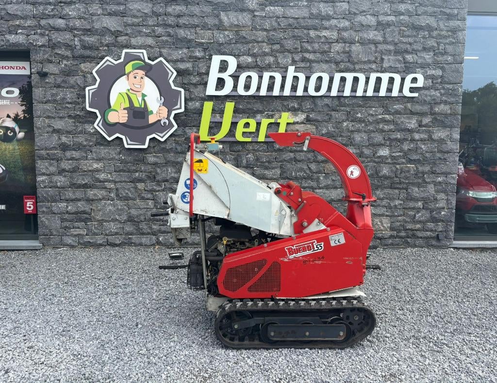Broyeur de branche sur chenilles Bugnot BVN 34, Jardin & Terrasse, Déchiqueteurs, Enlèvement, Utilisé, Essence