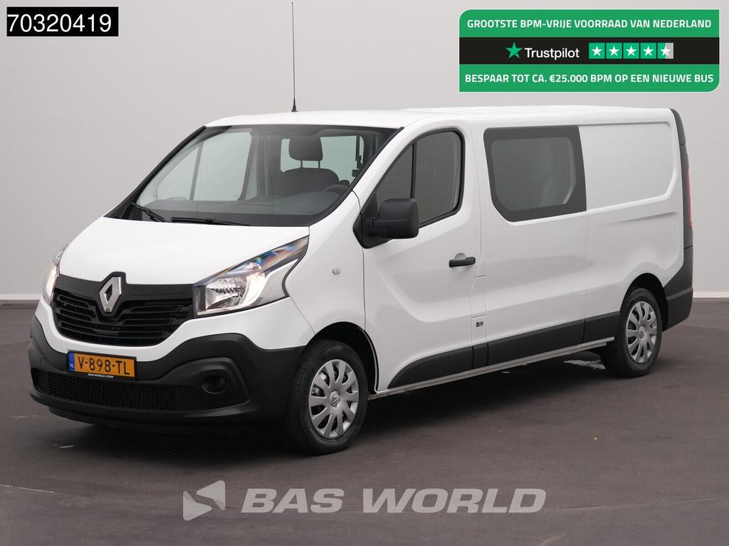 Renault Trafic 125PK Dubbel Cabine L2H1 Trekhaak Airco Cruis, Auto's, Stof, Gebruikt, Euro 6, 4 cilinders