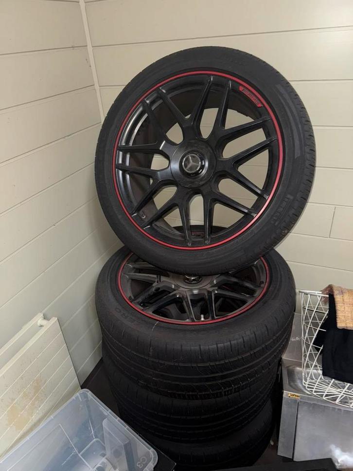 22 inch AMG velgen + zomer & winterbanden G63 First Edition, Auto-onderdelen, Banden en Velgen, Banden en Velgen, All Season, Overige maten
