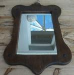 Stoere spiegel in een aparte vorm met nagels en ophangring, Maison & Meubles, Accessoires pour la Maison | Miroirs, -, Moins de 100 cm