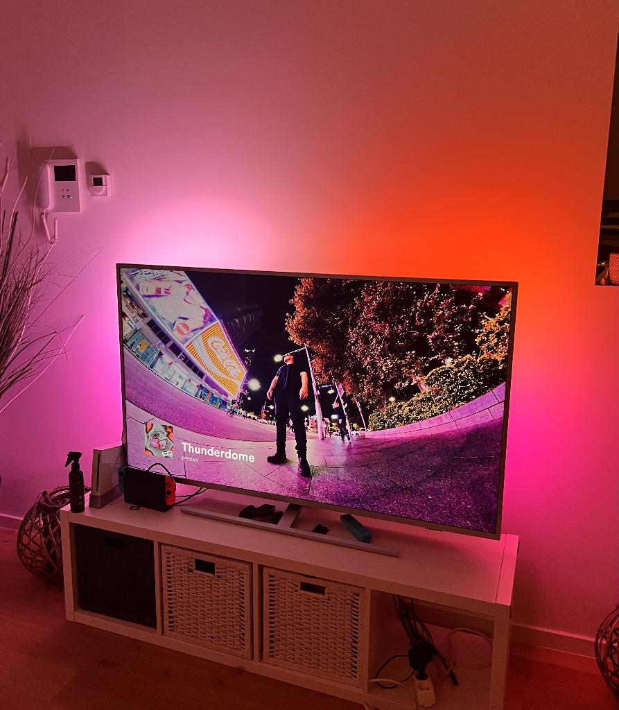 Philips 55" 4K Ambilight Smart TV (Silver), TV, Hi-fi & Vidéo, Télévisions, Philips, LED, Enlèvement, Utilisé