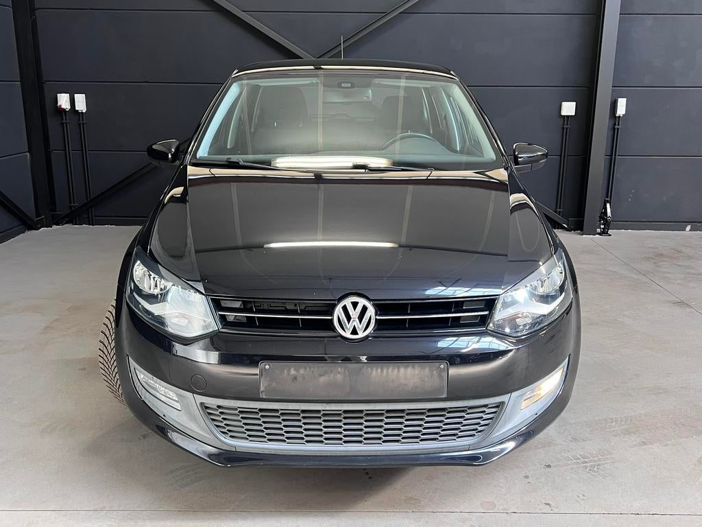 Vw Polo 1.2 benzine, bj2012, 133.000km, 1j garantie, Euro 5, Stof, Zwart, Zwart