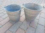Zinken emmers, Moins de 30 cm, Rond, Enlèvement, Utilisé