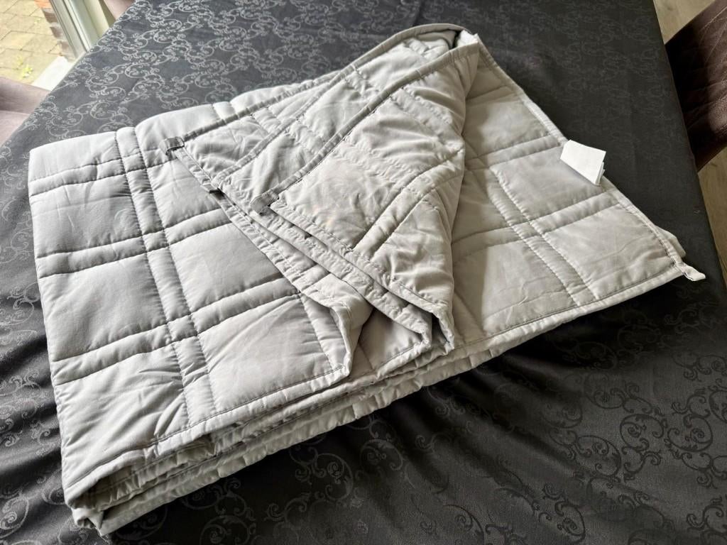 Couverture lestée Ella - 7 kg - 135x200 - Coton biologique, Maison & Meubles, Chambre à coucher | Linge de lit, Enlèvement ou Envoi
