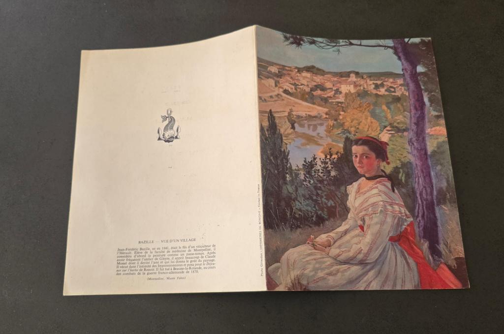 MENU PAQUEBOT "GÉNÉRAL LECLERC" 1962, TABLEAU de BAZILLE, Ophalen of Verzenden, Zo goed als nieuw, Overige typen