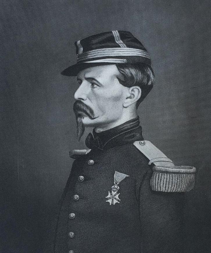 generaal Antoine Chanzy, Antiek en Kunst, Kunst | Etsen en Gravures, Ophalen of Verzenden