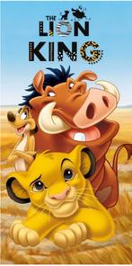 Lion King Badlaken / Strandlaken Disney - Simba-Timon-Pumbaa, Kinderen en Baby's, Disney, Jongen of Meisje, One size, Nieuw