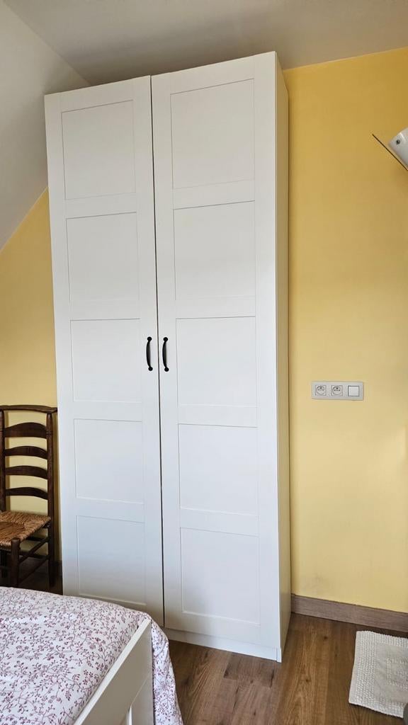 Armoire penderie - blanche, Ikea, 25 à 50 cm, Comme neuf, 100 à 150 cm, Enlèvement