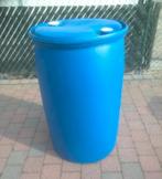 Baril en plastique bleu avec 2 bouchons blancs., 150 litres ou plus, Enlèvement, Neuf, Synthétique
