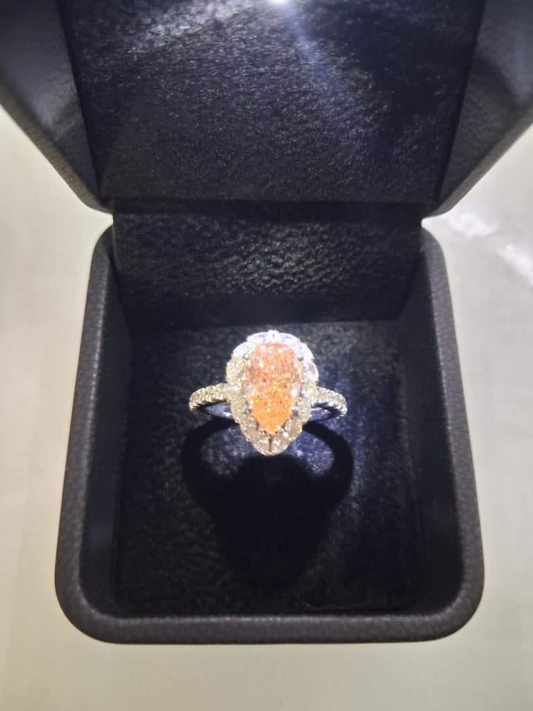 Magnifique bague goutte lab grown NEUVE, Bijoux, Sacs & Beauté, Bagues, Neuf, Enlèvement ou Envoi, Or, Femme