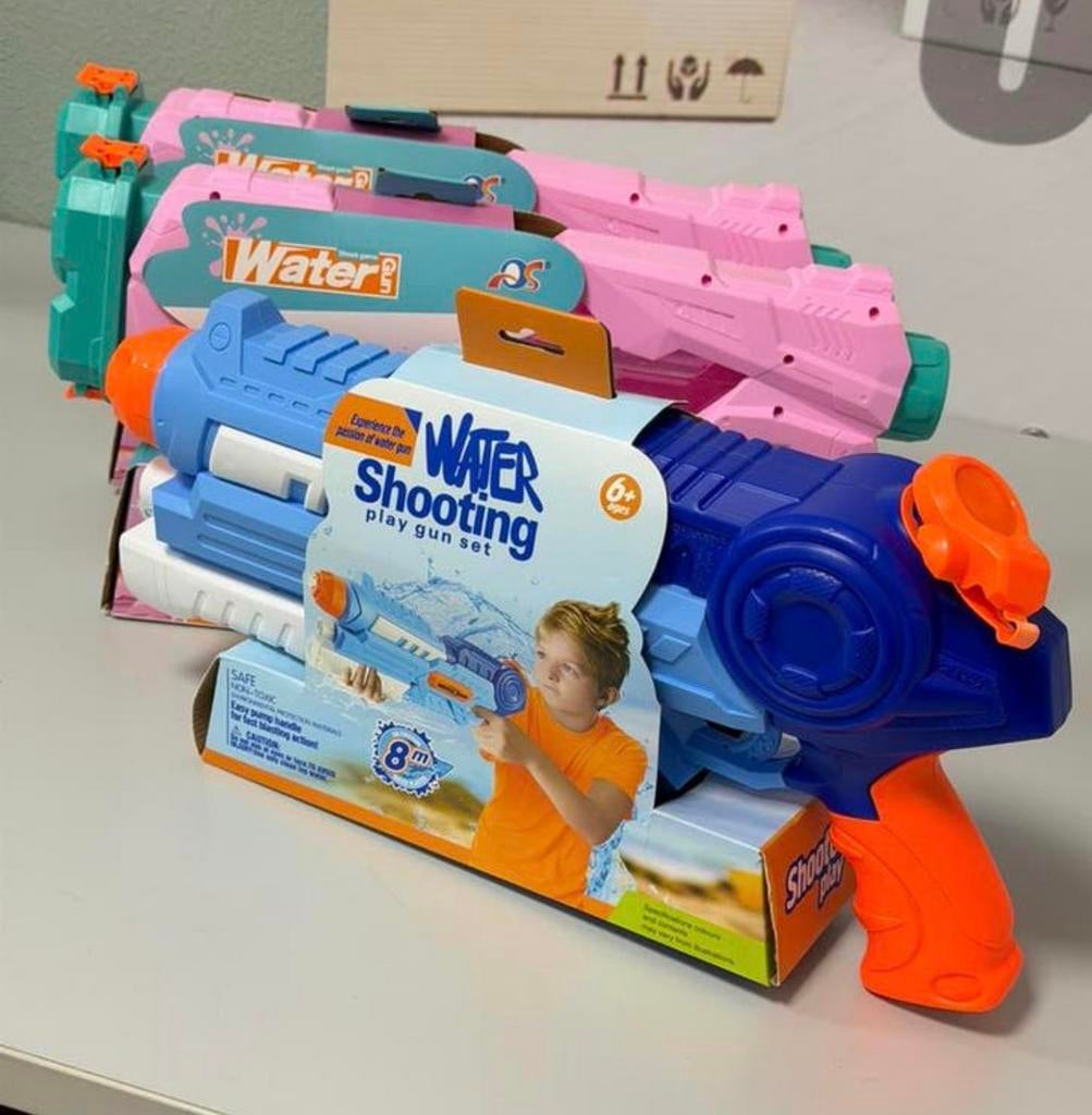 Waterpistool 8 meter bereik | Roze of Blauw Nieuw watergun, Kinderen en Baby's, Speelgoed | Buiten | Actiespeelgoed, Nieuw, Ophalen of Verzenden