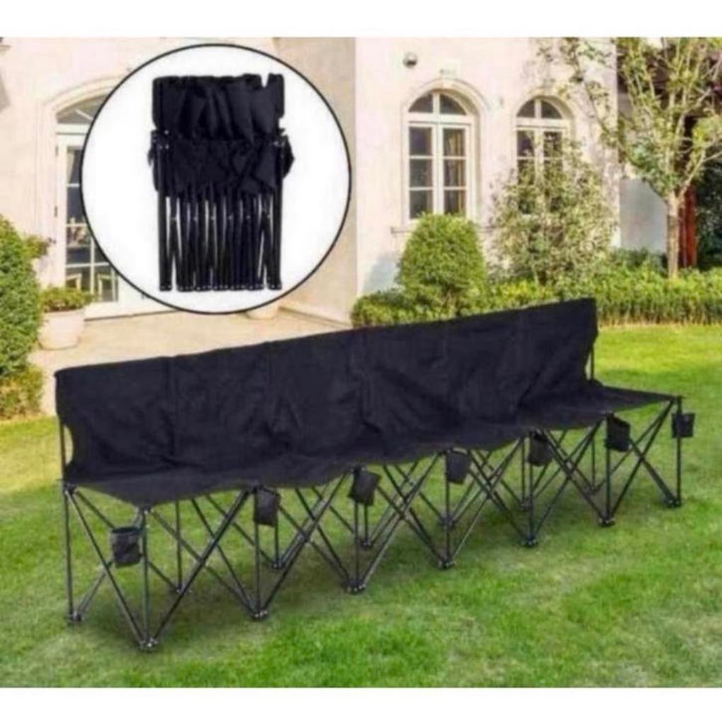 Canapé 6 places Outsunny, ensemble sport et de fête PLIABLE, Enlèvement ou Envoi, Neuf, Métal