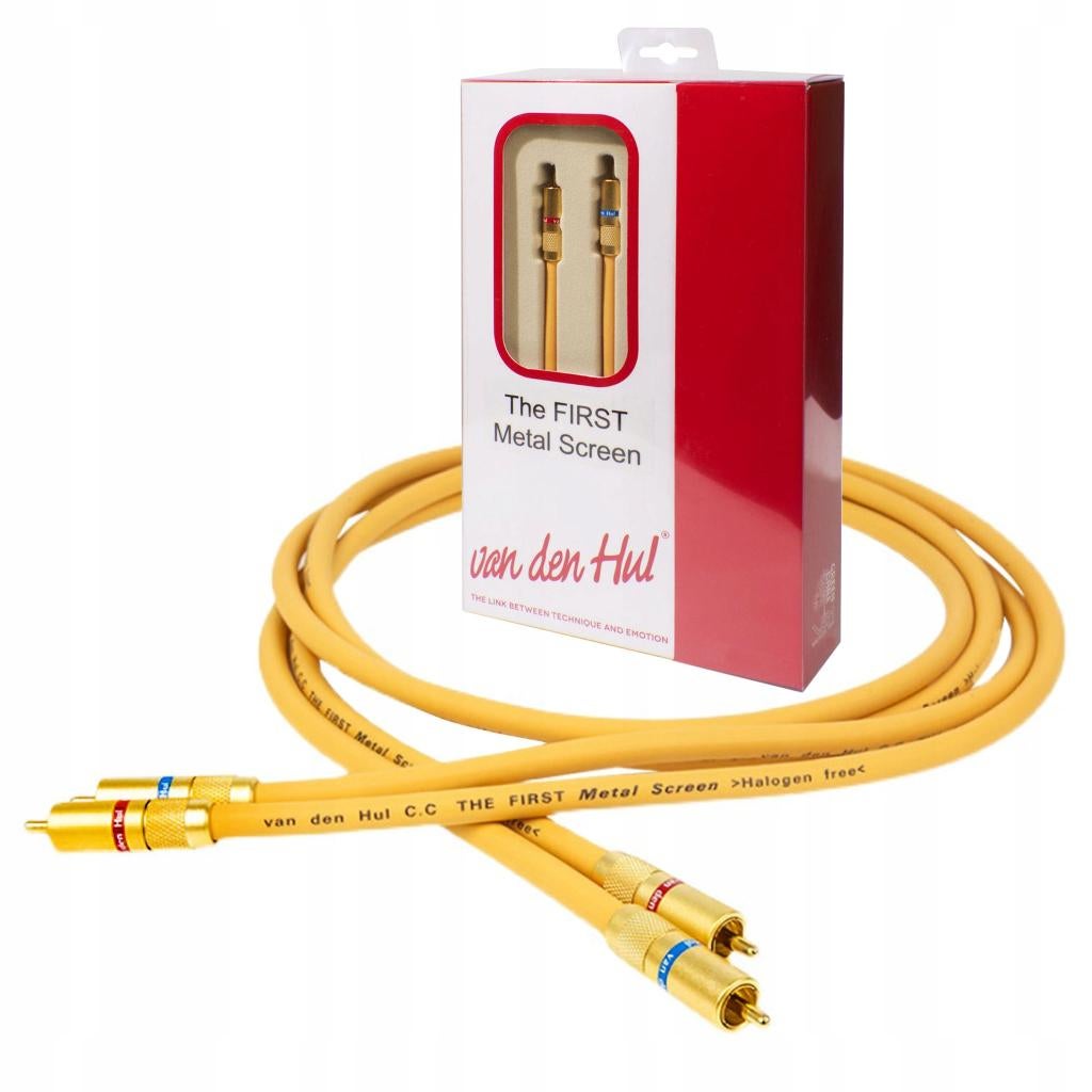 Van den Hul The first metal screen RCA 1m NIEUW