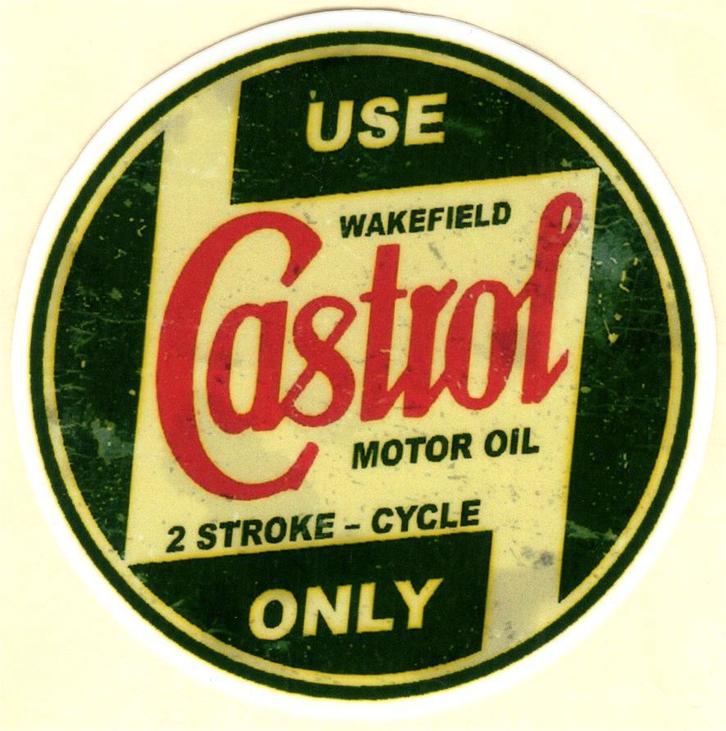 Castrol Motor Oil sticker #24, Motoren, Accessoires | Stickers, Verzenden