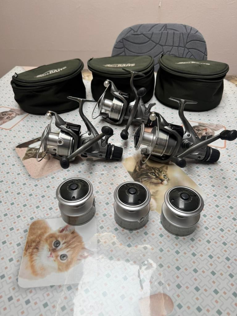 3 shimano aero super baitrunner 10000 XTE, Sports nautiques & Bateaux, Pêche à la ligne | Carpes, Utilisé, Moulinet, Enlèvement