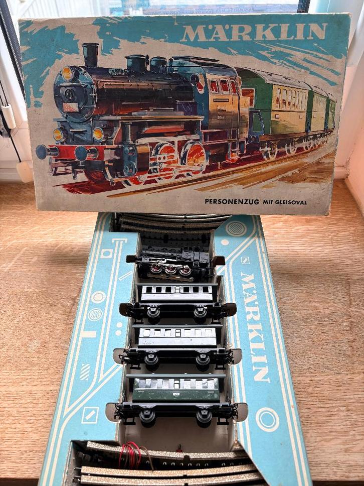 Märklin h0 - Set 3100 train de voyageur emballage d'origine, Hobby en Vrije tijd, Modeltreinen | H0, Gebruikt, Treinset, Wisselstroom