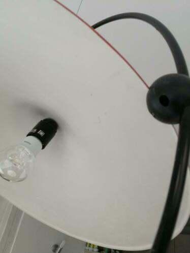 Lustre Rouge LITA France 1970, Enlèvement, Utilisé, Métal