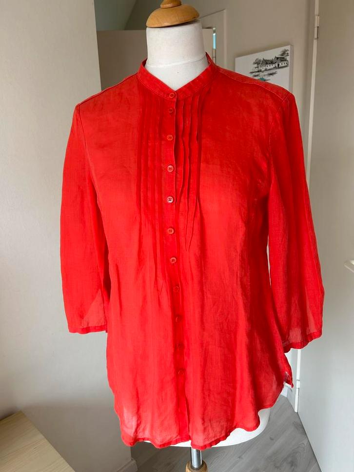 Zomers bloesje Luisa Cerano 38, Kleding | Dames, Blouses en Tunieken, Zo goed als nieuw, Maat 38/40 (M), Rood, Ophalen of Verzenden