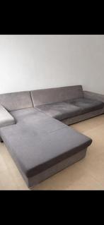 Canapé d’angle avec méridienne droite- Bon etat, 75 à 100 cm, Quatre personnes ou plus, Alcantara, Enlèvement