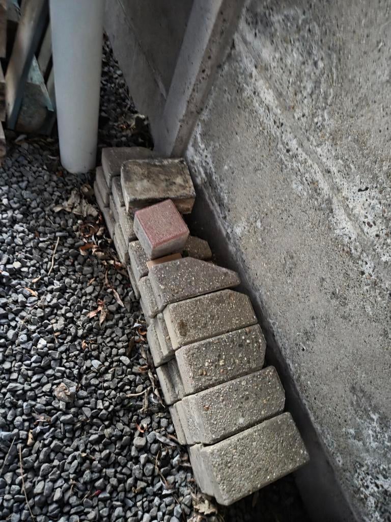 Gratis klinkers - 60-70 tal - 22x10x6/7, Enlèvement, Briques