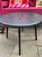 Gratis klein bijzettafeltje, Ophalen, Gebruikt, Rond, Metaal