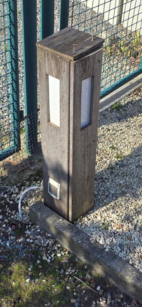 7 palen in padouk  hout, Tuin en Terras, Ophalen, Hout