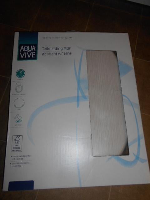 Nieuwe wc-bril  Aqua Vive - Universeel., Ophalen of Verzenden, Nieuw
