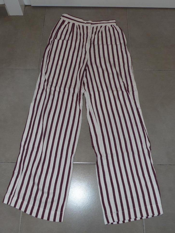Pantalon rayé Karen Damen - JBC - taille 36, Vêtements | Femmes, Culottes & Pantalons, Comme neuf, Taille 36 (S), Rouge, Longs