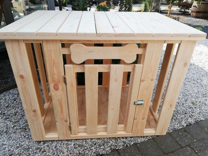 Nieuw zware,grote en zeer sterke houten honden bench, Dieren en Toebehoren, Hondenbenches, Ophalen