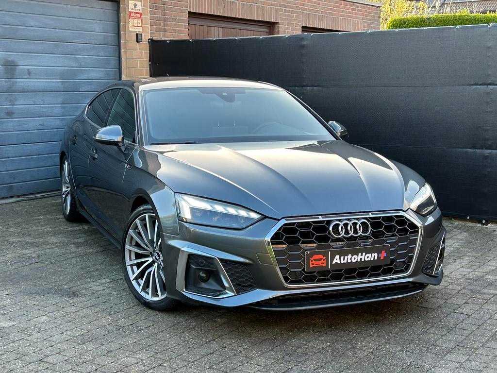 Audi A5 2.0 TDI35 S-Line Automaat Navi Bi-Xenon Cruise, USB, 4 cilinders, Leder en Stof, Bedrijf