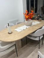 Table travertin, Maison & Meubles, Enlèvement, Comme neuf, Cinq personnes ou plus