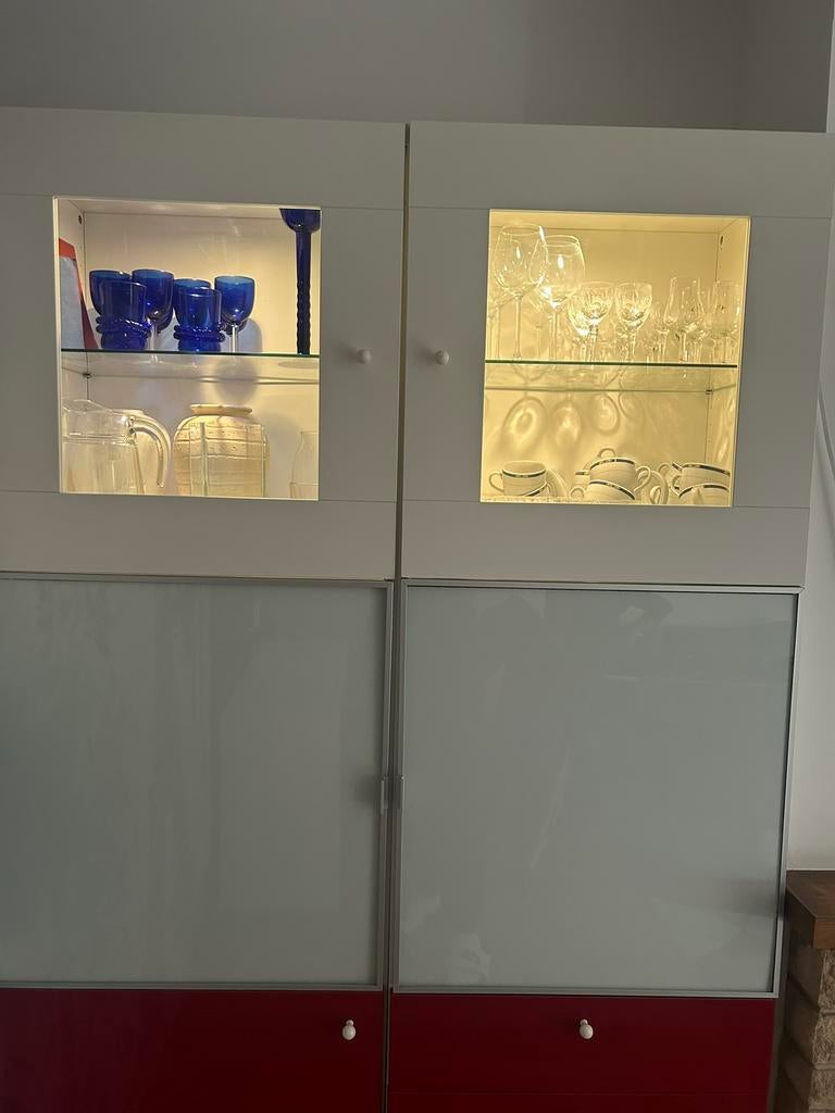 Ensemble de meubles rouge IKEA, Maison & Meubles, Enlèvement, Comme neuf