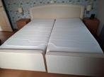 Lit boxspring avec 2 matelas Tempur., 90 cm, Tissu, Beige, Klassiek-Modern