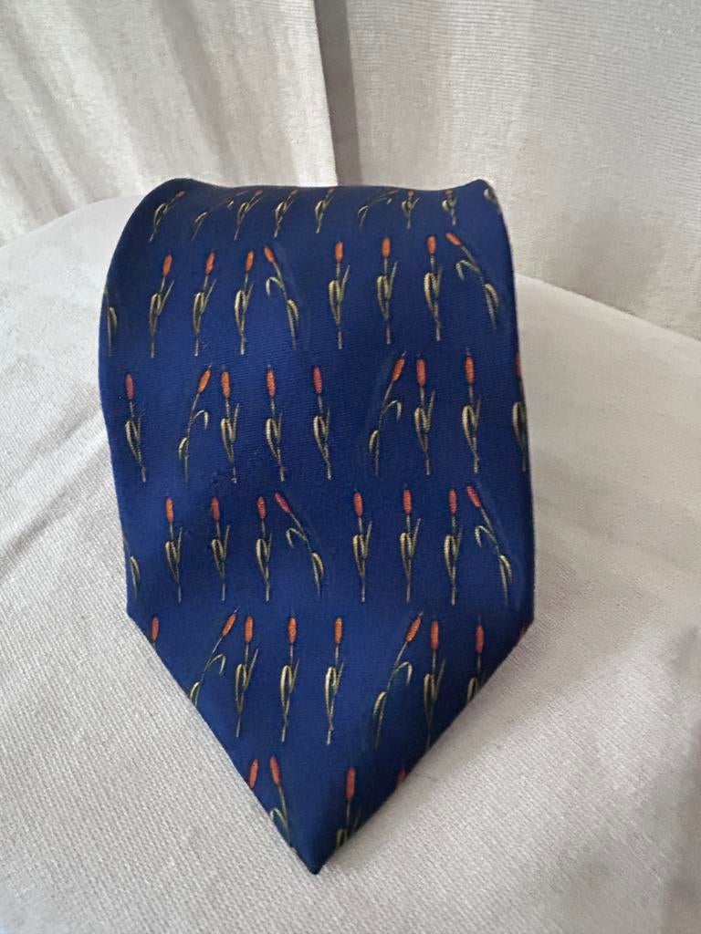 Yves Saint Laurent stropdas met zijden patroon, Ophalen of Verzenden, Zo goed als nieuw