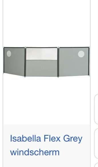 Windscherm - Isabella Flex Grey, Caravans en Kamperen, Voortenten en Luifels, Zo goed als nieuw, Isabella, Ophalen