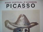 Pablo Picasso Lithographic Poster XXVII Festival d' Avignon, Antiek en Kunst, Ophalen of Verzenden