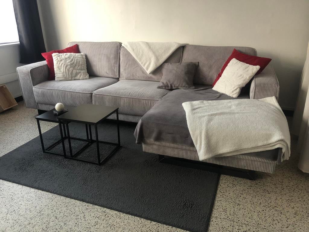 Salon 2,85m meridienne 1,55m, Enlèvement, Comme neuf