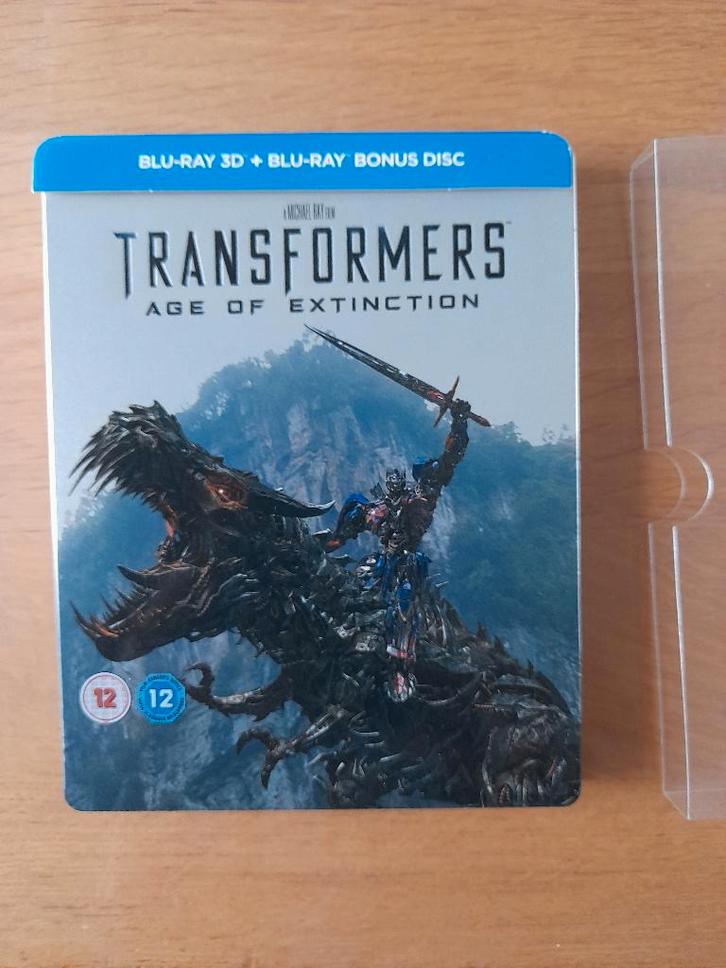 transformers age of extinction steelbook, Cd's en Dvd's, Blu-ray, Zo goed als nieuw, Science Fiction en Fantasy, 3D, Verzenden