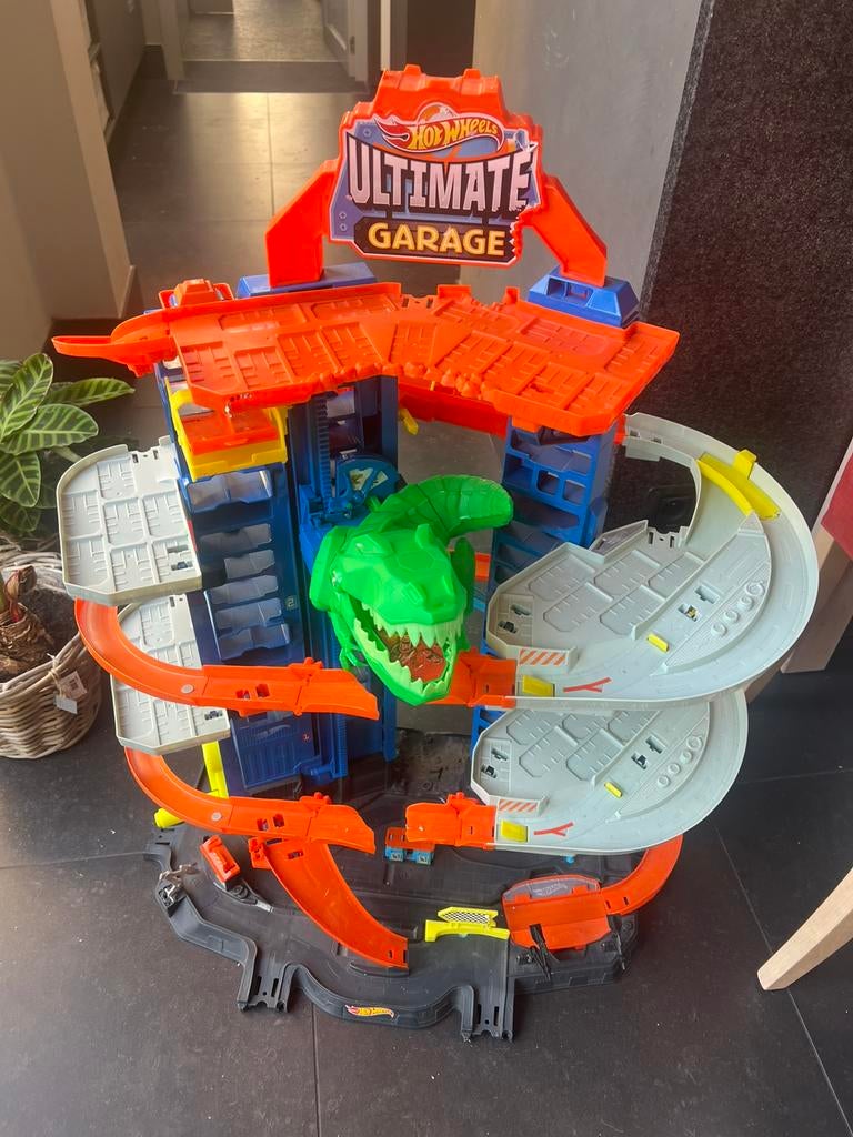 Hotwheeels ultimate garage, Ophalen, Zelf te bouwen, Opwindmechanisme, Hot Wheels