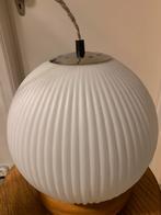 Lampe suspension opaline vintage 60’s 70’s, Enlèvement ou Envoi, Utilisé, Verre