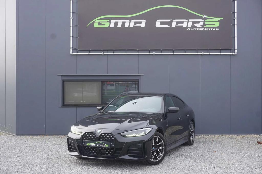 BMW 4 Serie 420 iA Gran Coupé Aut-Benzine-M Pack-Leder-Gara, Autos, Cuir, 135 kW, Entreprise, Noir