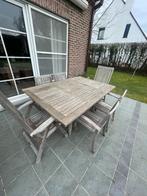 Tuintafel en stoelen, Enlèvement, Utilisé, Bois