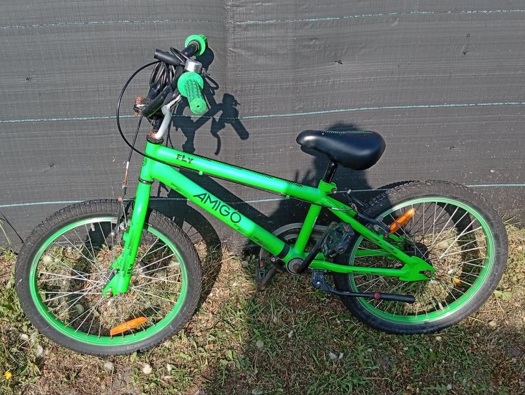Kinderfiets groen, Ophalen