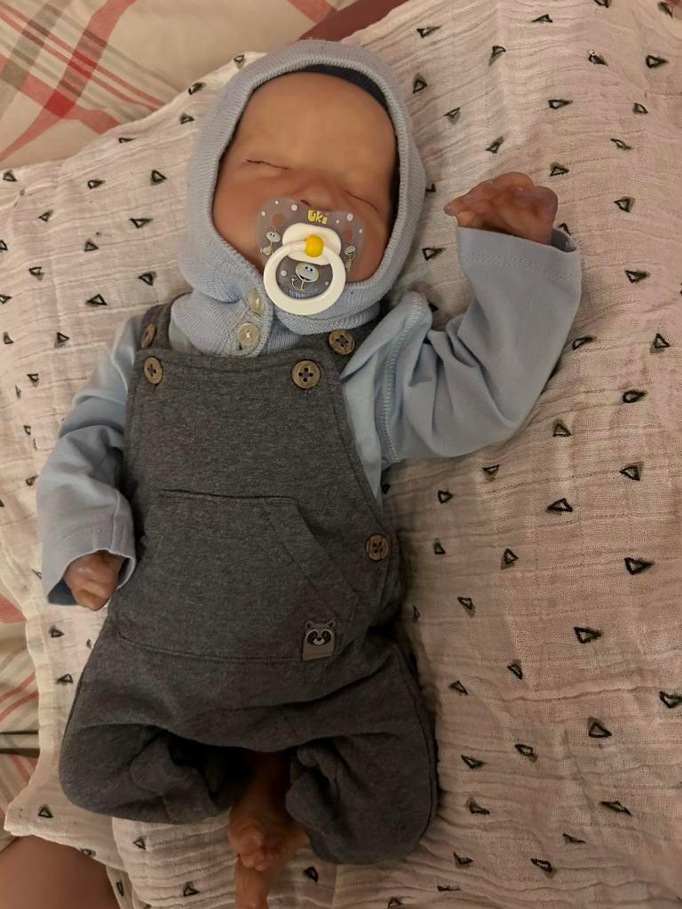 Reborn baby (prijs bespreekbaar), Collections, Poupées, Comme neuf, Enlèvement ou Envoi