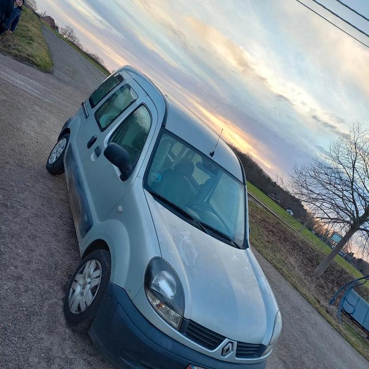 Renault Kangoo, Auto's, Renault, Particulier, Diesel, Euro 4, Monovolume, 4 deurs, Handgeschakeld, Zilver of Grijs, Grijs, Stof