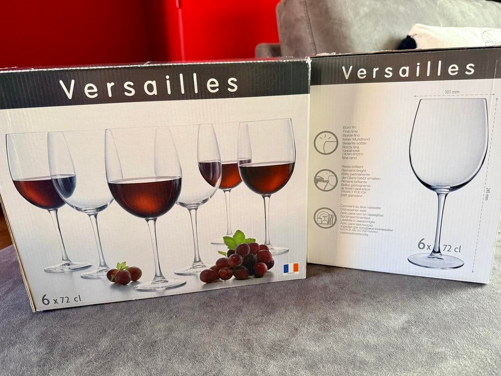 12 verres à vin rouge, Enlèvement, Neuf